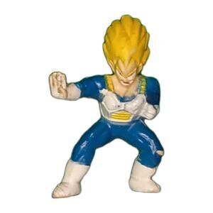 Dragon Ball Z SS Vegeta Mini Figure Collectible PVC Action Figure Vintage Irwin